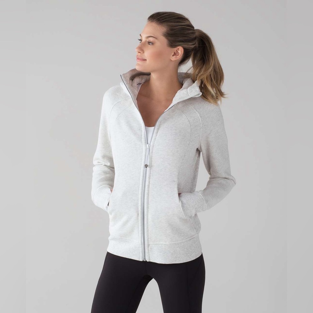 LULULEMON Scuba Gray Zip Up Hoodie 4